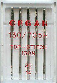 Organ 5x Top Stitch NÃ¤hmaschinenadeln nr 90, 10 Stuck